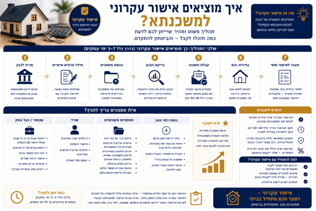 איך מוציאים אישור עקרוני ואילו מסמכים נדרשים לתהליך