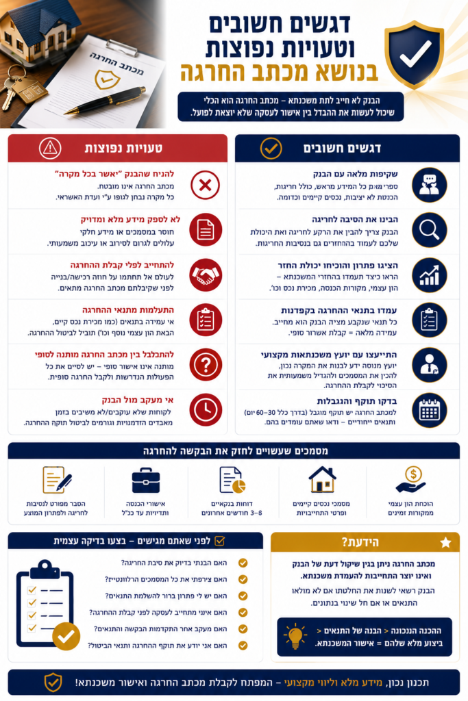 דגשים חשובים וטעויות נפוצות בנושא מכתב החרגה