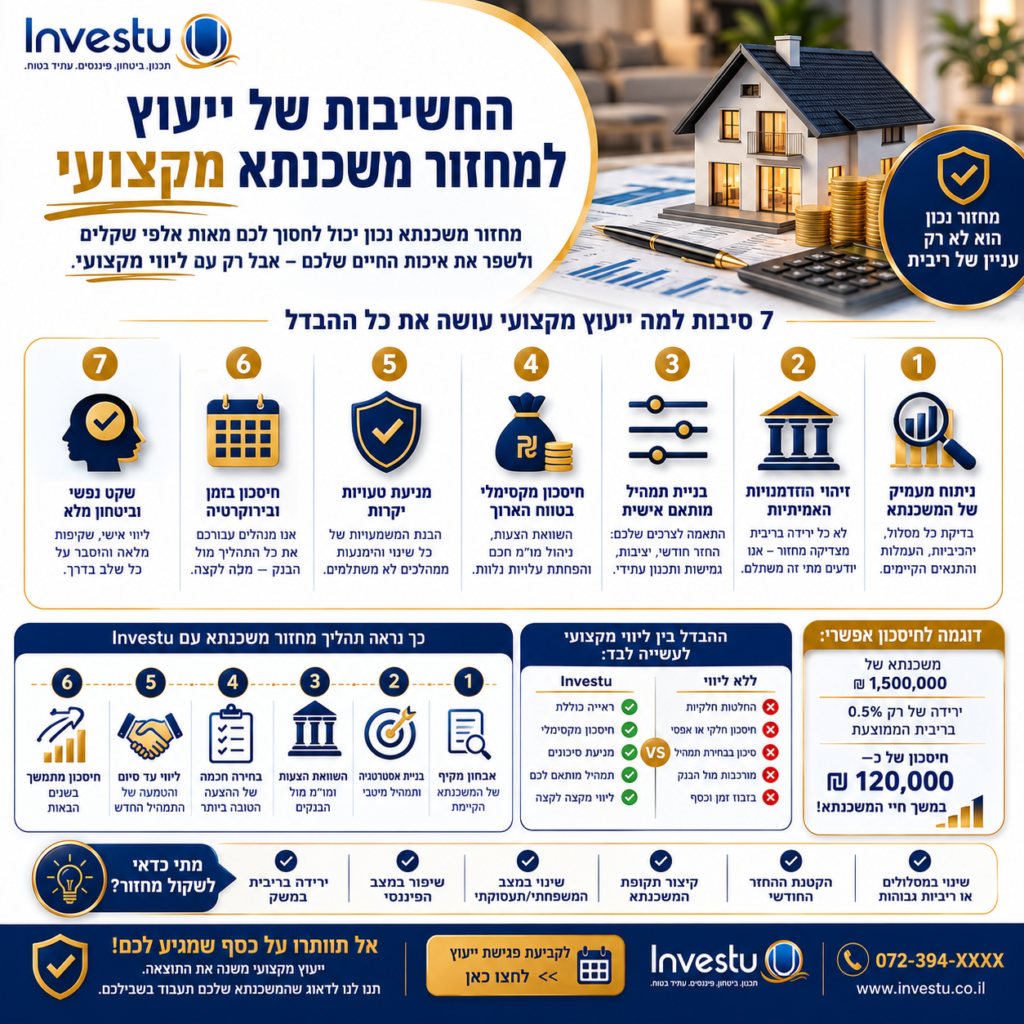 החשיבות של ייעוץ למחזור משכנתא מקצועי
