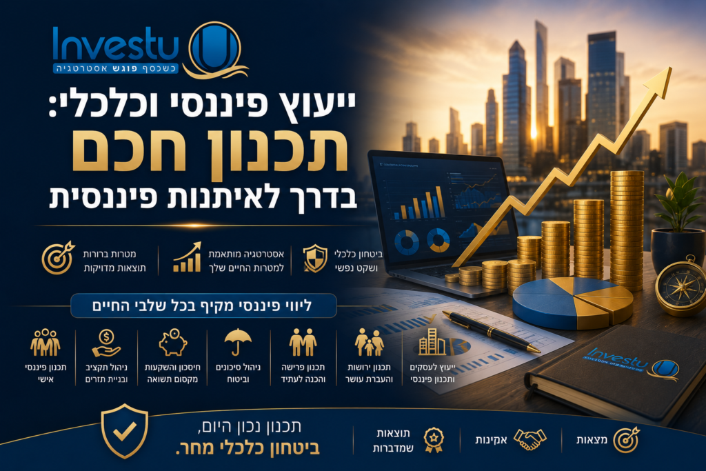 ייעוץ פיננסי וכלכלי תכנון חכם בדרך לאיתנות פיננסית​