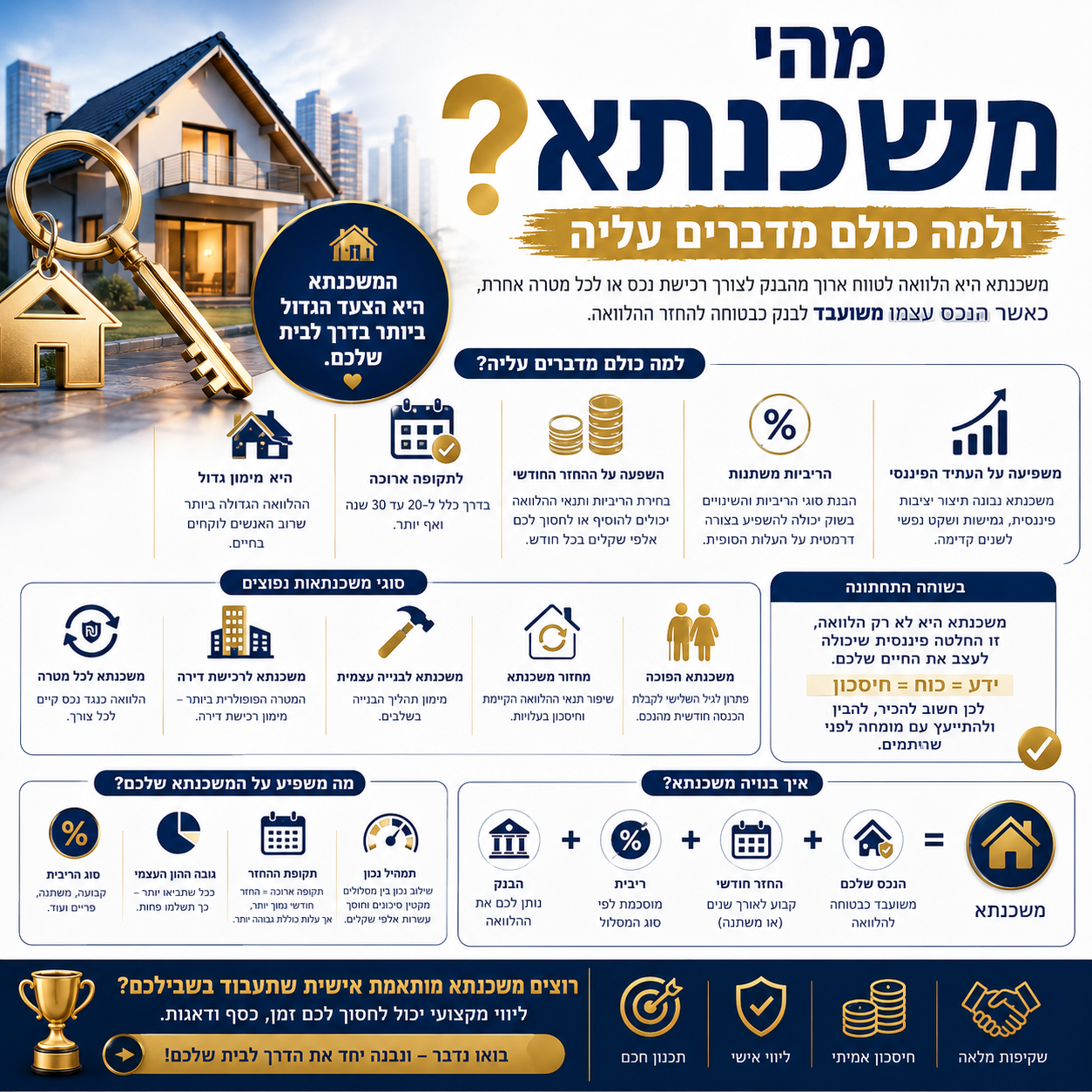 מהי משכנתא ולמה כולם מדברים עליה