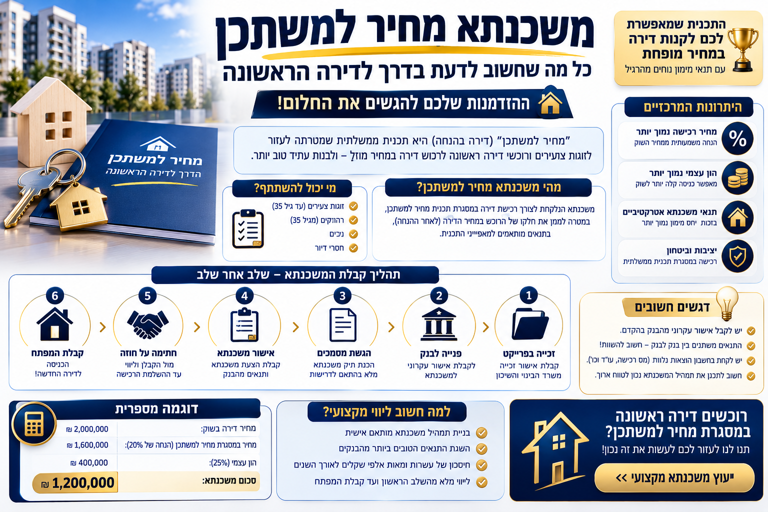 משכנתא מחיר למשתכן