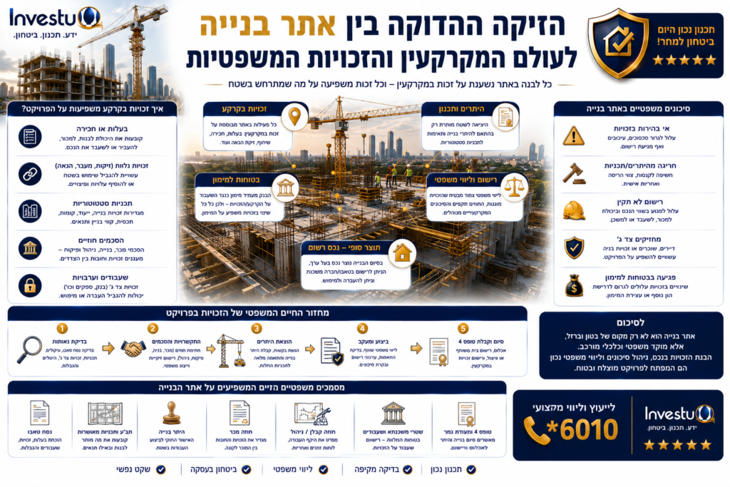 הזיקה ההדוקה בין אתר בנייה לעולם המקרקעין והזכויות המשפטיות