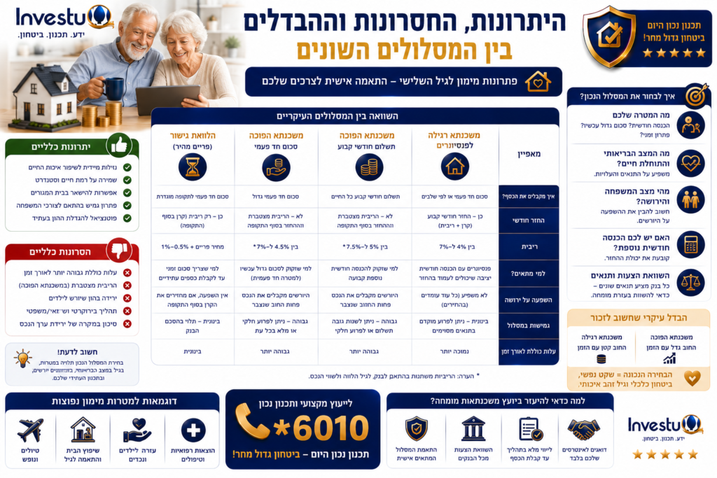 היתרונות, החסרונות וההבדלים בין המסלולים השונים