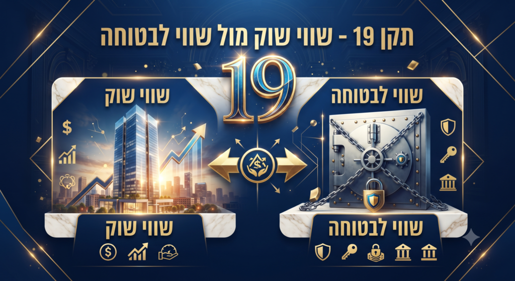 עקרונות היסוד של תקן 19 וההבדל בין שווי שוק לשווי לבטוחה